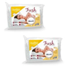 Kit 2 Travesseiros Duoflex Fresh Cervical C/ Gomos Massageadores - AT2