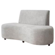 Sofá Orgânico Coréia 2 Lugares 160cm Bouclê - SOFA STORE, Bouclê Cinza