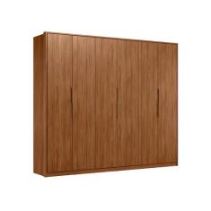 Guarda Roupa Casal 6 Portas Lisboa Nogueira Touch - CasaH