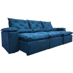 Sofá Retrátil Reclinável Para Sala 2,70m Confortavel Athenas