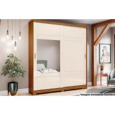 Guarda Roupa 2 Portas de Correr e 3 Gavetas Verg Nature/Off White - Henn