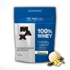 100% Whey Concentrado 900g Refil - Max Titanium-Unissex