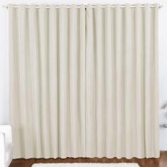 Cortina 2 Mts Sala Quarto Oxford Para Trilho Comum Baratissima Palha