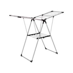 Varal De Chão Inteligente Portátil Dobrável Em Aço Inox