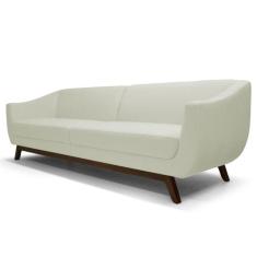 Sofá Atenas 3 Lugares 230cm C26 Corino Bege - Domi