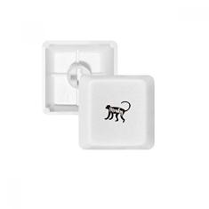 Kit de atualização para jogos com teclado mecânico de animais em preto e branco em PBT