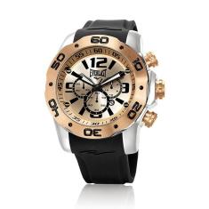 Relógio Pulso Everlast Masculino Cronógrafo Aço E554-Masculino