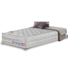 Colchão Solteiro com Molas Ensacadas Cama inBox Wonderful Branco 88x188x32