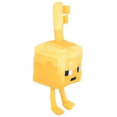 JINX Minecraft Dungeons Happy Explorer Chave de Ouro Golem Pelúcia Brinquedo de Pelúcia, Ouro, 7 &quot;de altura