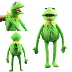 Brinquedo de pelúcia macio Kermit the Frog Hand Puppet de 60 cm para crianças