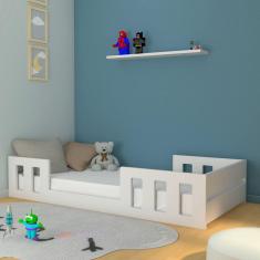 Cama Montessoriana com Estrado Fixo Play Branco