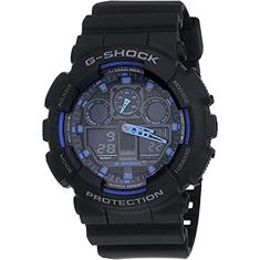 Relógio Casio Masculino G Shock GA-100-1A2DR Cor da correia:Preto