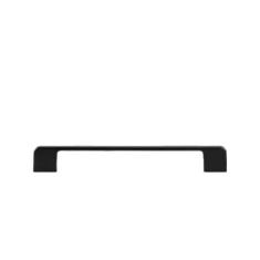 1 peça puxadores de alumínio preto para móveis de cozinha armário penteadeira puxadores, 192mm