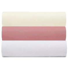 Kit 3 Lençol de Malha Casal C/Elástico 100% Algodão (KIT 4)