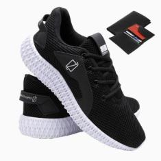 Tênis Esporte Academia Caminhada Confortável Dia a Dia Com Carteira Masculina-Masculino