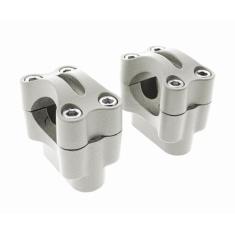 Alongador Adaptador Guidão Oxxy 31mm Trilha Enduro Motocross, Prata