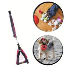Coleira Pet Guia Peitoral Cachorro 1,20Mt Regulagem Vermelho - 123 Úti