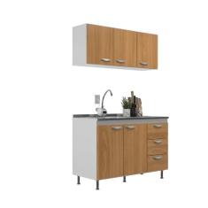 Cozinha Modulada Ipanema 2 Peças - Branco - Cinnamomo Branco - Cinnamomo