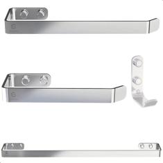 Kit Acessórios Para Banheiro Cromado 4 Peças