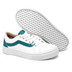 Tênis Feminino Moda Casual Sola Reta Leve Cadarço Estilo Conforto Dia 