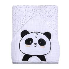 Papi Textil Toalha De Banho Soft Papi Friends C/Capuz Bord. 90Cm X 75Cm Contem 01 Un