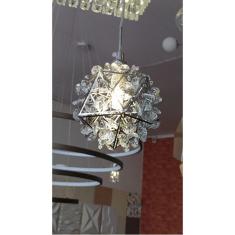 Pendente Cromado Com Cristais