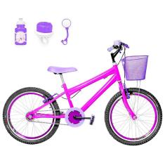 Bicicleta Infantil Aro 20 Aero Pink e Violeta