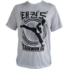 Camisa Camiseta Taekwondo Tit Tcha Gi - Branca - Duelo Fight - Toriuk