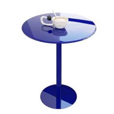 Mesa de bar redonda de metal, mesa de bar de balcão com base resistente, mesa de coquetel de bistrô, mesa de jantar pequena para casa, cozinha, escritório