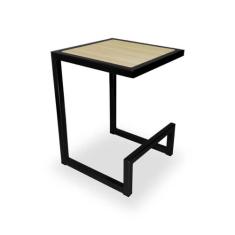 Banqueta Banco Baixo Rochester Cozinha Área Gourmet Preto e Jade - Gen