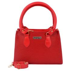 Bolsa Feminina Lateral Transversal  - Aryel, Vermelho