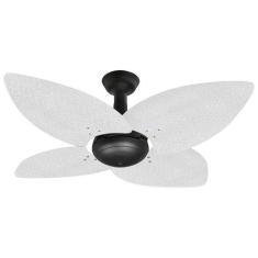 Ventilador de Teto Office Jet Aspen Venti-delta 4Pás Rattan Branco, 22