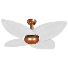 Ventilador de Teto Office Jet Aspen Venti-delta 4Pás Rattan Branco, 11