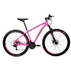 Bicicleta Aro 29 Rino Everest 24 Velocidades - Rosa Neon 17