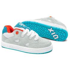 Tênis Qix Plaza Branco Laranja Azul