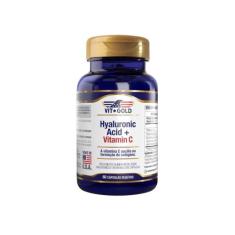 Ácido Hialurônico com Vitamina C Vitgold 60 caps vegetais