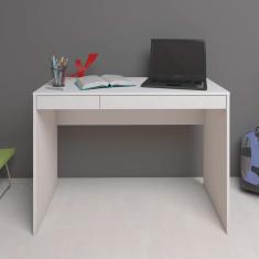 Escrivaninha Minimalista e Versátil com 2 Gavetas College Artany
