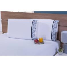 Jogo De Lençol Thais Enxovais Viúva 100% Algodão 200 Fios