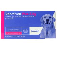 Vermivet Plus Biovet 2g com 2 Comprimidos