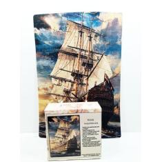 Quebra-cabeça Navio Pirata de 300 peças - Coleção TEA e Amor, Colorido