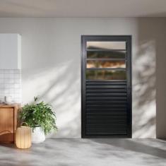 Porta Basculante Palheta Linha 25 210x80 Abertura Esquerda - Esquadria