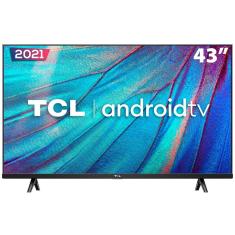 Smart TV LED 43" Full HD TCL 43S615 com Design Sem Bordas, Bluetooth, Google Assistant e Android TV