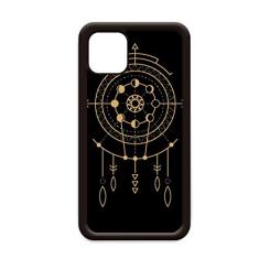 Padrão Totem Geometria Alienígena Circle para iPhone 12 Pro Max Capa para Apple Mini Mobile Case