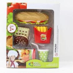 Kit lanchinho com doce fast food - Pais & Filhos