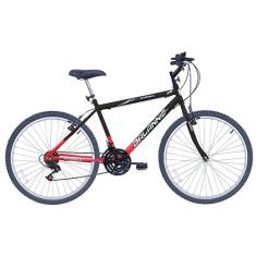 Bicicleta Aro 26 Stroll 18V cor Preta com Laranja