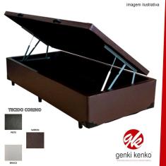 Cama Box Bau Solteiro Corino 88 X 188cm