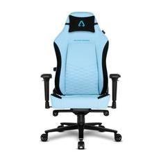 Cadeira Gamer Alpha Gamer Alegra Fabric, Até 150 kg, Apoio de Braço 4D, Mecanismo Frog, Apoio Lombar Ajustável, Azul - AGALEGRA-F-BL