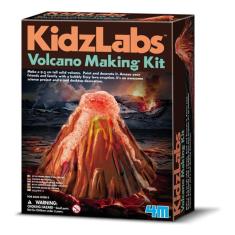 Kit Construa Seu Vulcão Brinquedo Educativo Kidz Labs 4m