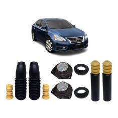 4 Kit Coxim Rolamento Batente Coifa Nissan Sentra 2.0 2014 2015 2016 -