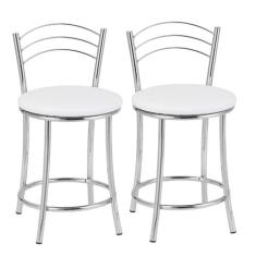 Kit 2 Banquetas Cromadas BC26-C A102 - TRE PARONI